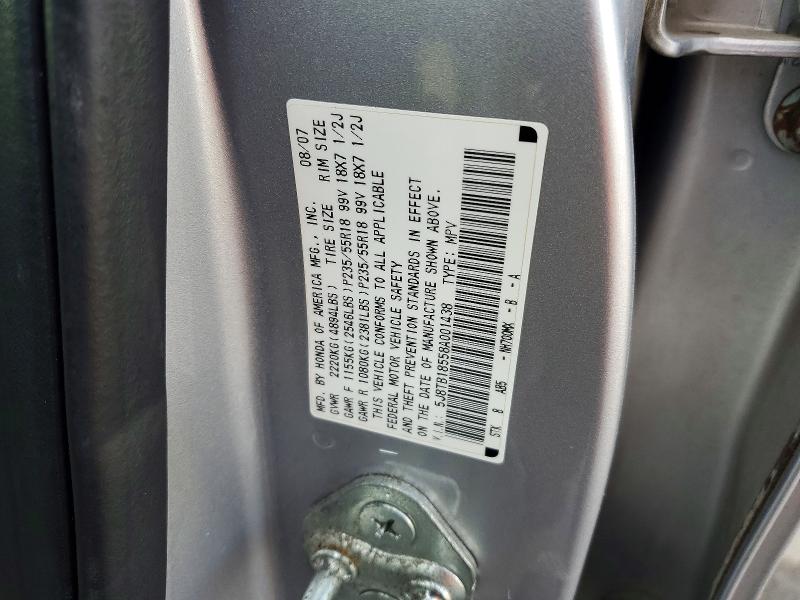 2008 Acura Rdx მანქანა იყიდება აუქციონზე, vin: 5J8TB18558A001438, აუქციონის ნომერი: 76060705