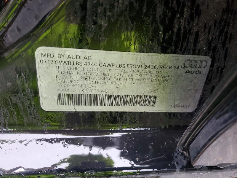 Продажа на аукционе авто 2013 Audi A4, vin: WAUEFAFLXDN016840, номер лота: 77805285