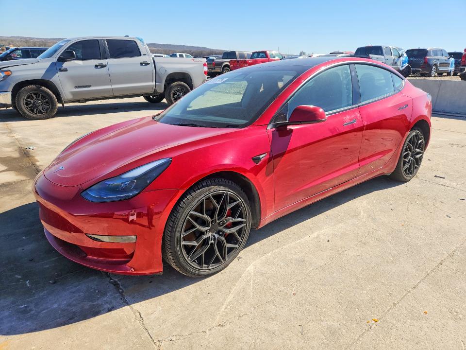 73707575 :رقم المزاد ، 5YJ3E1ECXPF678161 vin ، 2023 Tesla Model 3 مزاد بيع