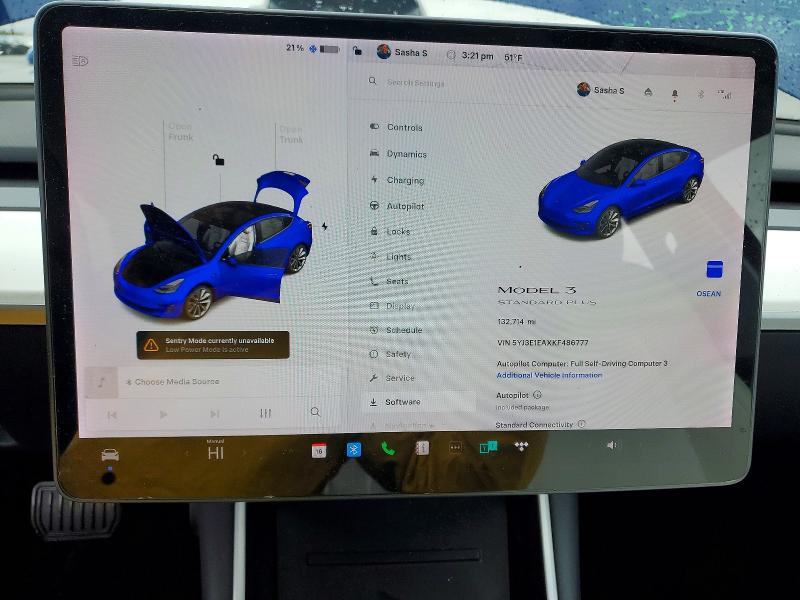 Aukcja sprzedaży 2019 Tesla Model 3, vin: 5YJ3E1EAXKF486777, numer aukcji: 77181695