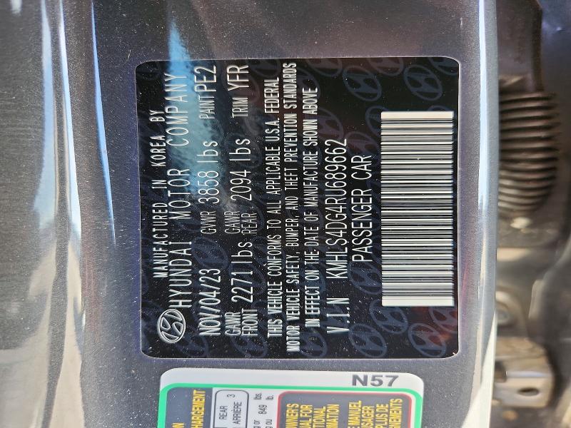74159525 :رقم المزاد ، KMHLS4DG4RU689662 vin ، 2024 Hyundai Elantra مزاد بيع