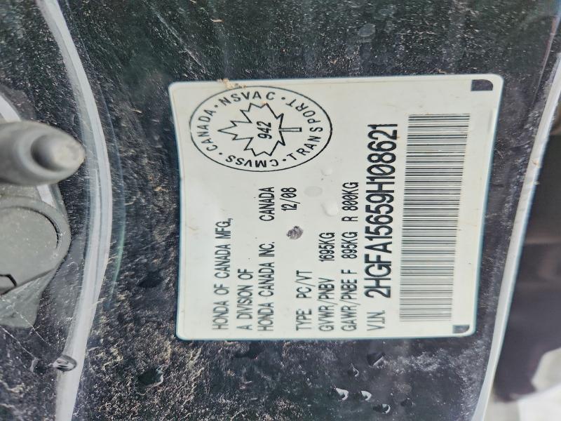 Продажа на аукционе авто 2009 Honda Civic, vin: 2HGFA15659H108621, номер лота: 74815435