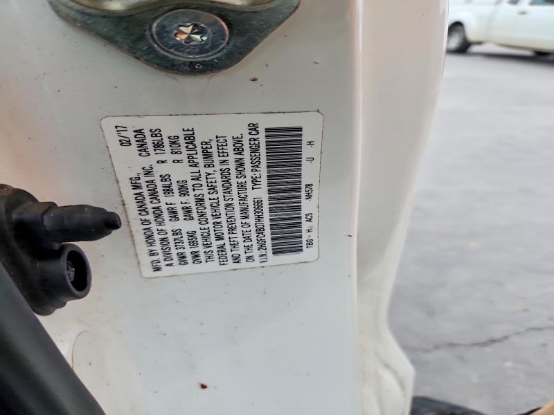 Продаж на аукціоні авто 2017 Honda Civic, vin: 2HGFC4B07HH306661, номер лоту: 77725065