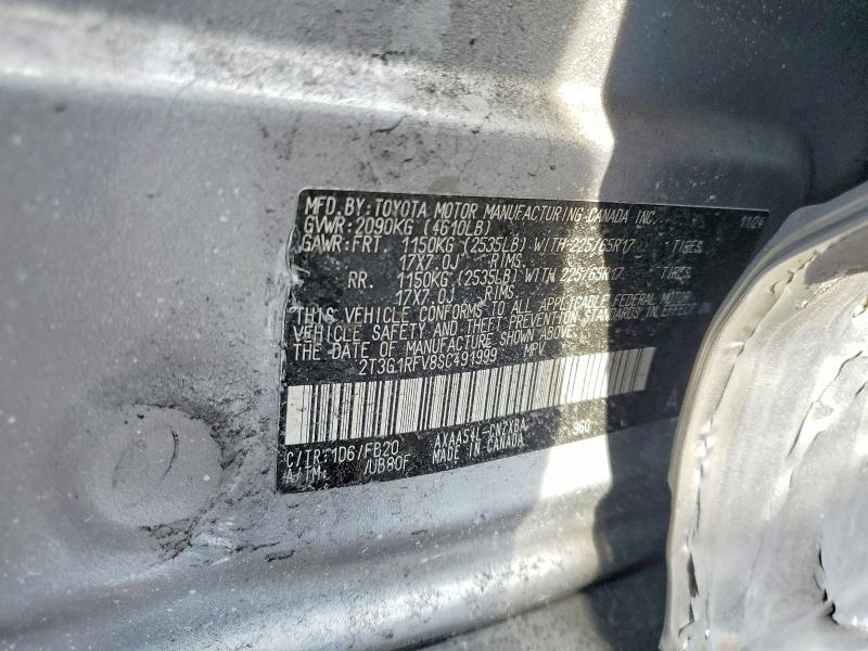 Aukcja sprzedaży 2025 Toyota Rav4, vin: 2T3G1RFV8SC491999, numer aukcji: 76049225