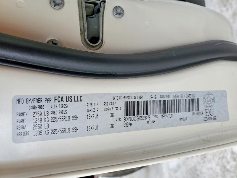 75417595 :رقم المزاد ، 3C4PDCGG5HT539476 vin ، 2017 Dodge/ram Journey Crossroad 4d مزاد بيع