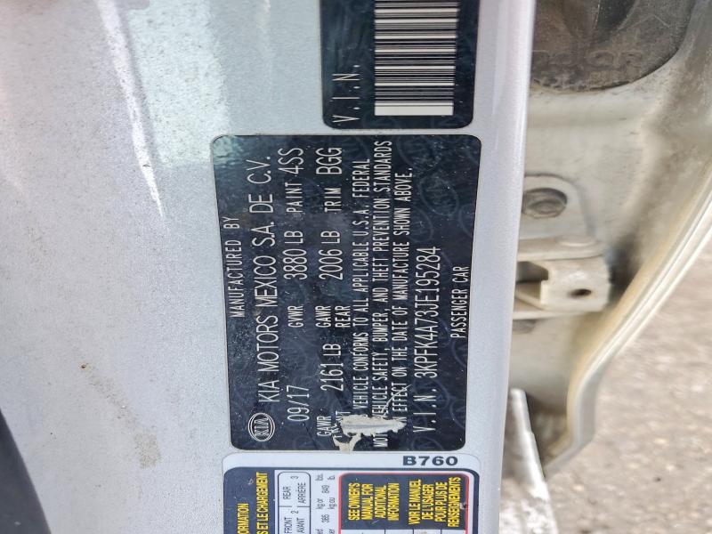 Продажа на аукционе авто 2018 Kia Forte, vin: 3KPFK4A73JE195284, номер лота: 76638265