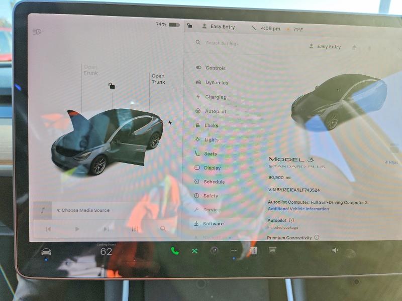 Продаж на аукціоні авто 2020 Tesla Model 3, vin: 5YJ3E1EA5LF743524, номер лоту: 76766485