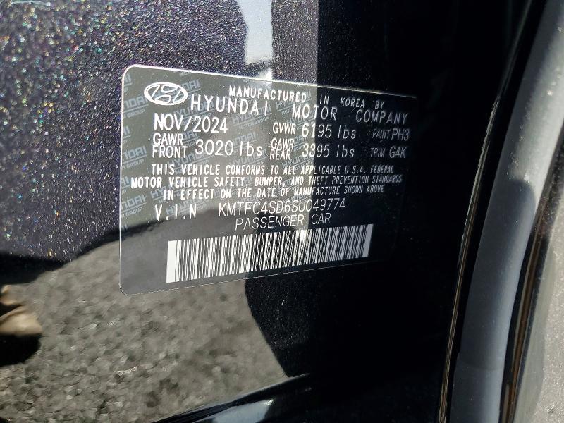 75862625 :رقم المزاد ، KMTFC4SD6SU049774 vin ، 2025 Genesis G90 مزاد بيع