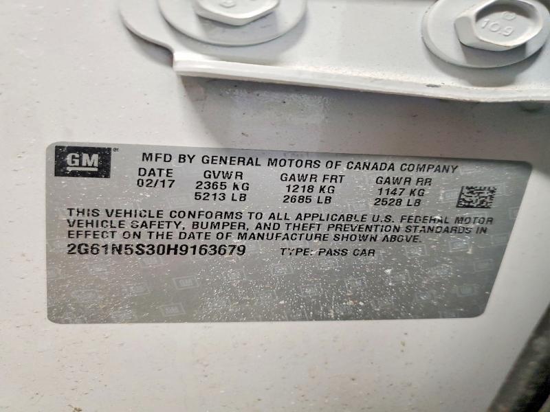 Продаж на аукціоні авто 2017 Cadillac Xts, vin: 2G61N5S30H9163679, номер лоту: 75980815