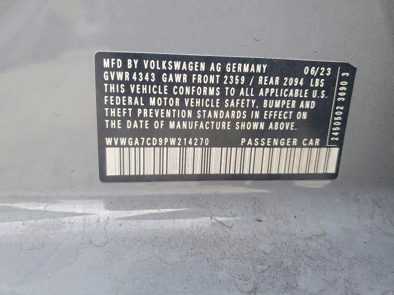 Продаж на аукціоні авто 2023 Volkswagen Gti, vin: WVWGA7CD9PW214270, номер лоту: 77345015