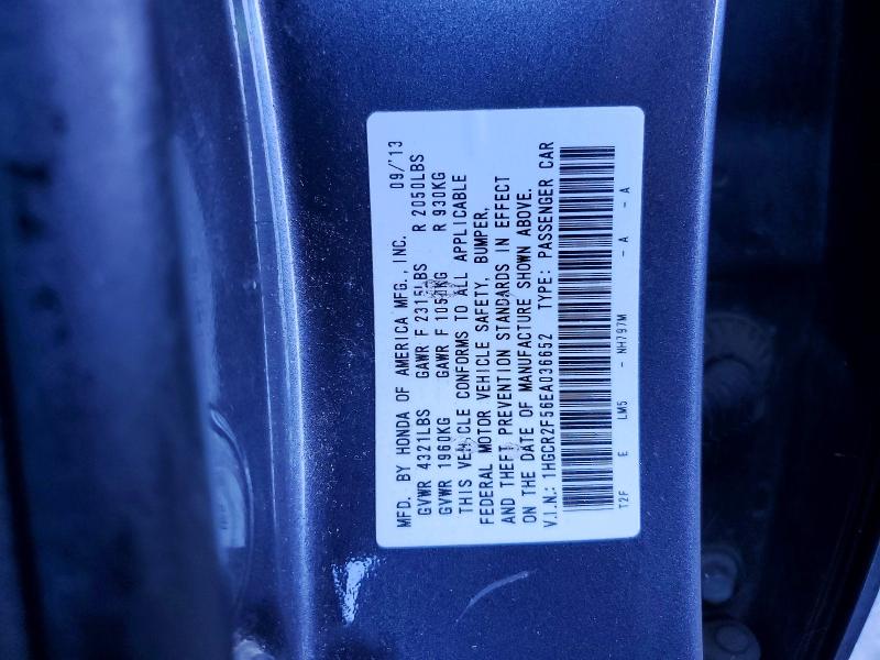 Aukcja sprzedaży 2014 Honda Accord, vin: 1HGCR2F56EA036652, numer aukcji: 76366405