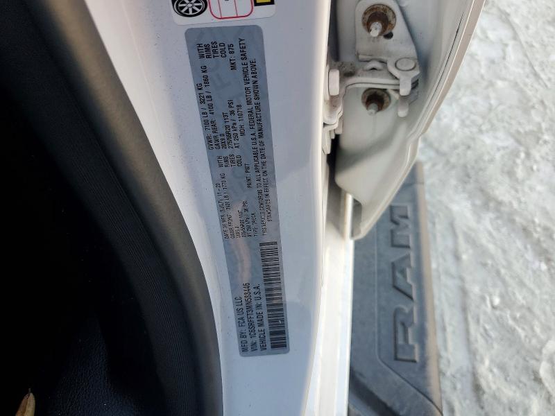 2021 Ram 1500 მანქანა იყიდება აუქციონზე, vin: 1C6SRFFT3MN588446, აუქციონის ნომერი: 77799215
