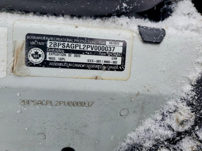 Продаж на аукціоні авто 2023 Skidoo Expedition, vin: 2BPSAGPL2PV000037, номер лоту: 76751985