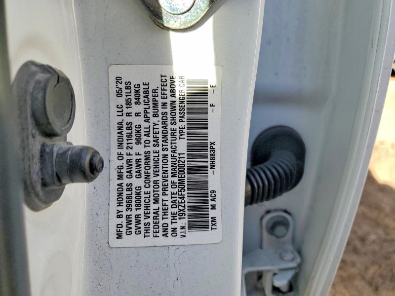 79282575 :رقم المزاد ، 19XZE4F50ME000211 vin ، 2021 Honda Insight مزاد بيع