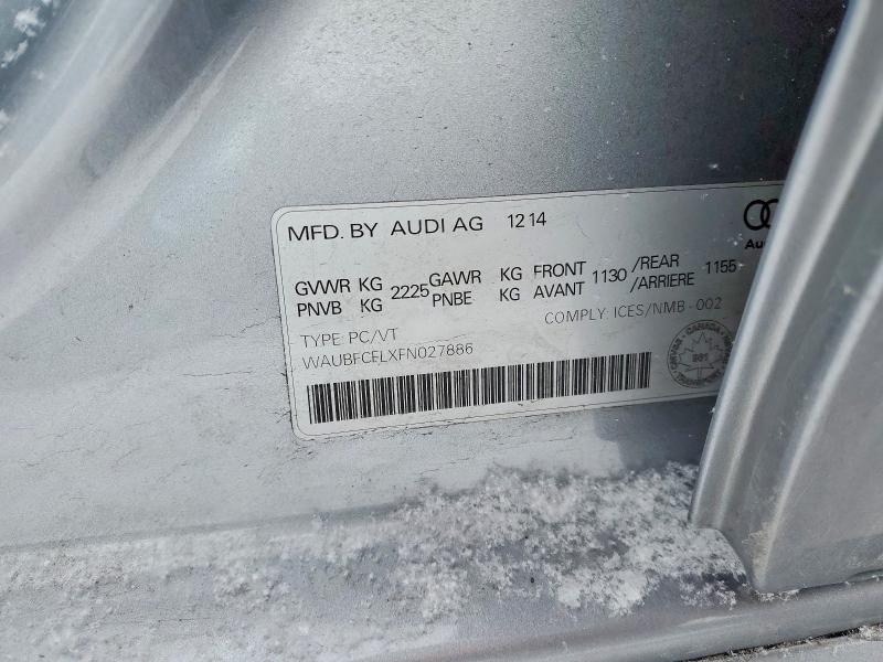 Продажа на аукционе авто 2015 Audi A4, vin: WAUBFCFLXFN027886, номер лота: 78409605