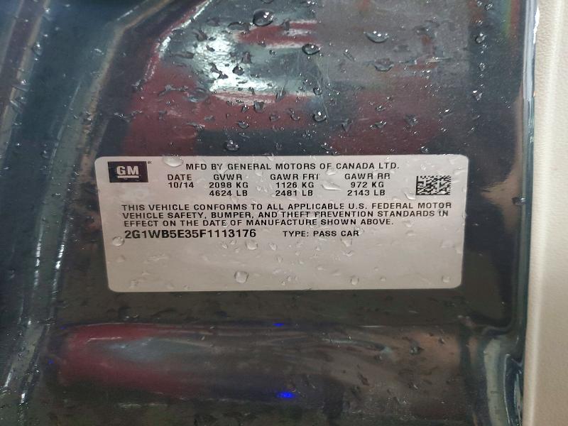 Продаж на аукціоні авто 2015 Chevrolet Impala Limited, vin: 2G1WB5E35F1113176, номер лоту: 77633825