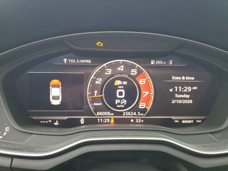 2018 Audi S5 მანქანა იყიდება აუქციონზე, vin: WAUP4AF53JA012244, აუქციონის ნომერი: 76405665