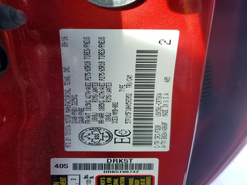 78028665 :رقم المزاد ، 5TFUY5F10HX593952 vin ، 2017 Toyota Tundra مزاد بيع