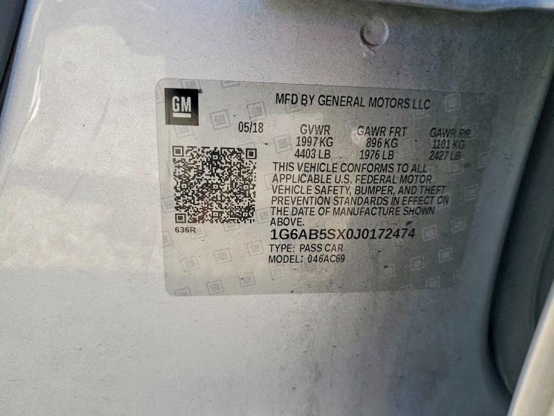 Aukcja sprzedaży 2018 Cadillac Ats Luxury, vin: 1G6AB5SX0J0172474, numer aukcji: 76123215
