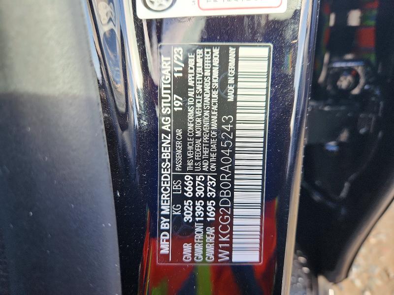 Aukcja sprzedaży 2024 Mercedes-benz Eqs Sedan, vin: W1KCG2DB0RA045243, numer aukcji: 77787115