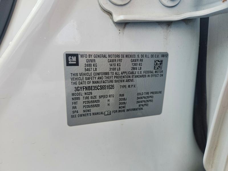 Продажа на аукционе авто 2012 Cadillac Srx Perfor, vin: 3GYFNBE35CS651626, номер лота: 75825535