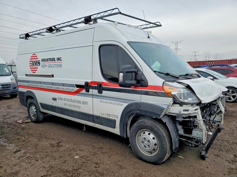 Продаж на аукціоні авто 2021 Ram Promaster 2500, vin: 3C6LRVDG3ME581831, номер лоту: 77072145