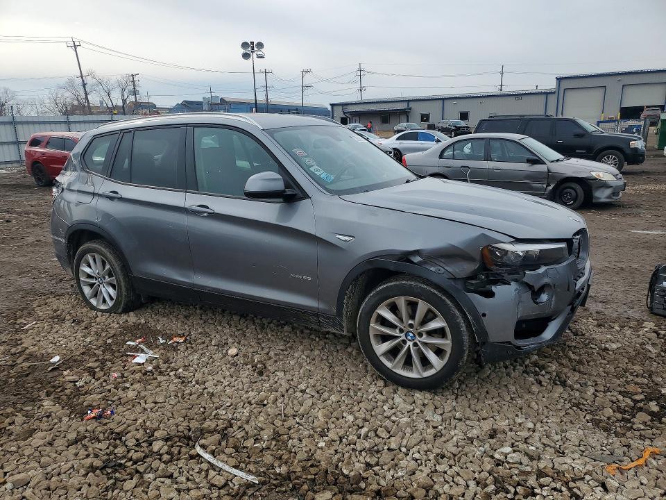 2015 Bmw X3 მანქანა იყიდება აუქციონზე, vin: 5UXWX9C55F0D54107, აუქციონის ნომერი: 78039765