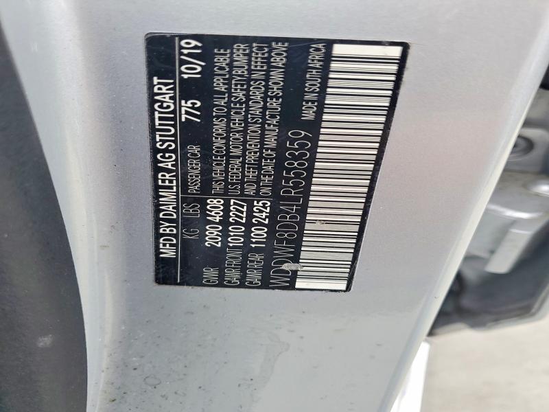 Продажа на аукционе авто 2020 Mercedes-benz C, vin: WDDWF8DB4LR558359, номер лота: 73587535