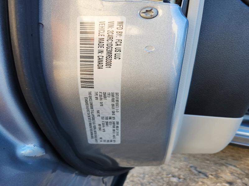2021 Chrysler Voyager მანქანა იყიდება აუქციონზე, vin: 2C4RC1DG3MR533001, აუქციონის ნომერი: 77526005