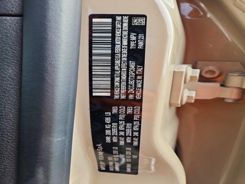 2016 Jeep Renegade მანქანა იყიდება აუქციონზე, vin: ZACCJBDT3GPC64697, აუქციონის ნომერი: 78965885