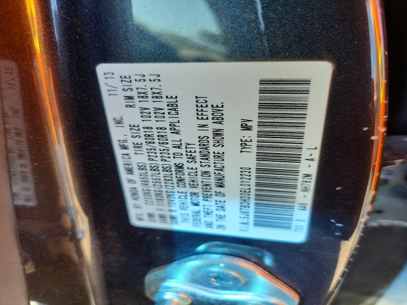 74362105 :رقم المزاد ، 5J8TB3H30EL012230 vin ، 2014 Acura Rdx مزاد بيع