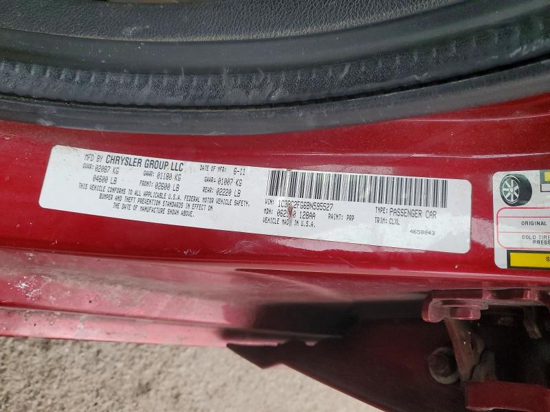 Продажа на аукционе авто 2011 Chrysler 200, vin: 1C3BC2FG6BN595527, номер лота: 77788705