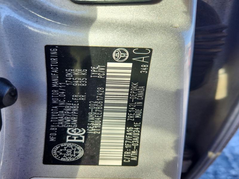 Aukcja sprzedaży 2011 Toyota Corolla, vin: 2T1BU4EE7BC617428, numer aukcji: 77312995