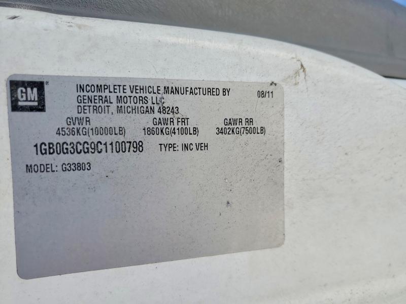 2012 Chev Express G3500 მანქანა იყიდება აუქციონზე, vin: 1GB0G3CG9C1100798, აუქციონის ნომერი: 77103055