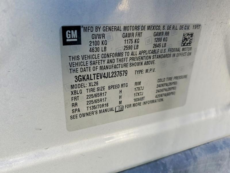 Aukcja sprzedaży 2018 Gmc Terrain, vin: 3GKALTEV4JL237679, numer aukcji: 76251755
