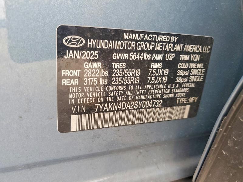 Aukcja sprzedaży 2025 Hyundai Ioniq 5, vin: 7YAKN4DA2SY004732, numer aukcji: 76460135