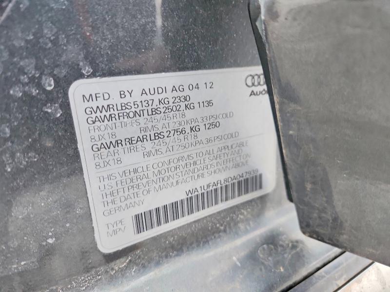 Продажа на аукционе авто 2013 Audi A4 Allroad, vin: WA1UFAFL8DA047939, номер лота: 77944075