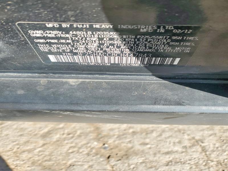 Продаж на аукціоні авто 2012 Subaru Forester, vin: JF2SHACC8CH447843, номер лоту: 79205205