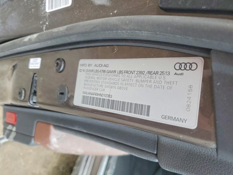 Продажа на аукционе авто 2017 Audi A4, vin: WAUANAF4XHN010763, номер лота: 75678045