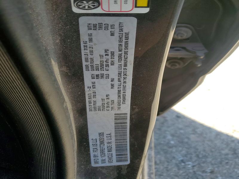2022 Ram 1500 მანქანა იყიდება აუქციონზე, vin: 1C6RREFT2NN261305, აუქციონის ნომერი: 77942255