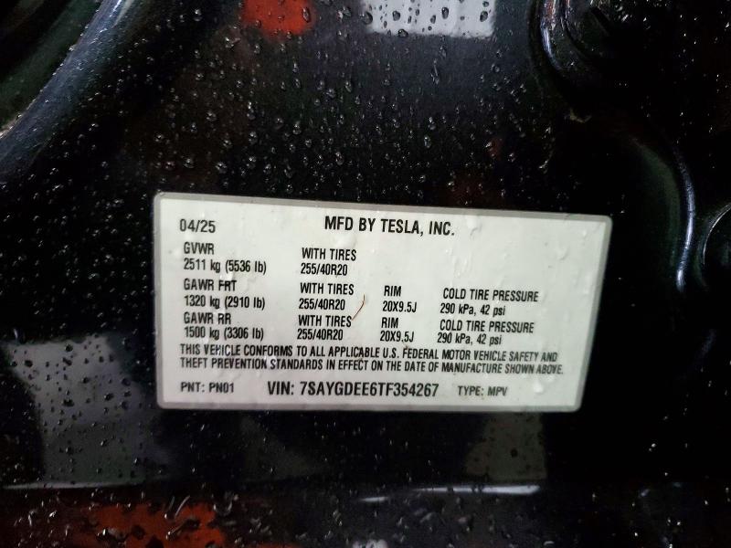 Aukcja sprzedaży 2026 Tesla Model Y, vin: 7SAYGDEE6TF354267, numer aukcji: 78356785