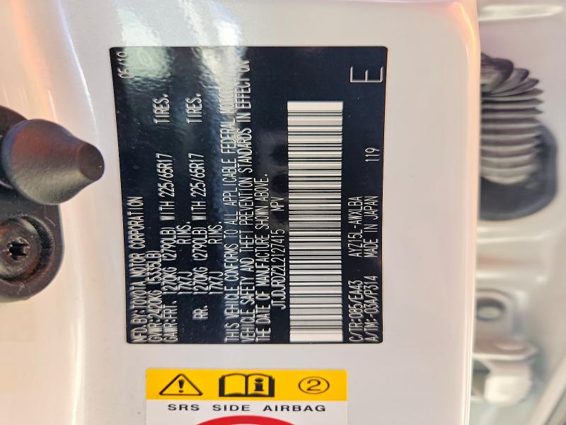 Aukcja sprzedaży 2020 Lexus Nx, vin: JTJDJRDZ2L2127415, numer aukcji: 76260865