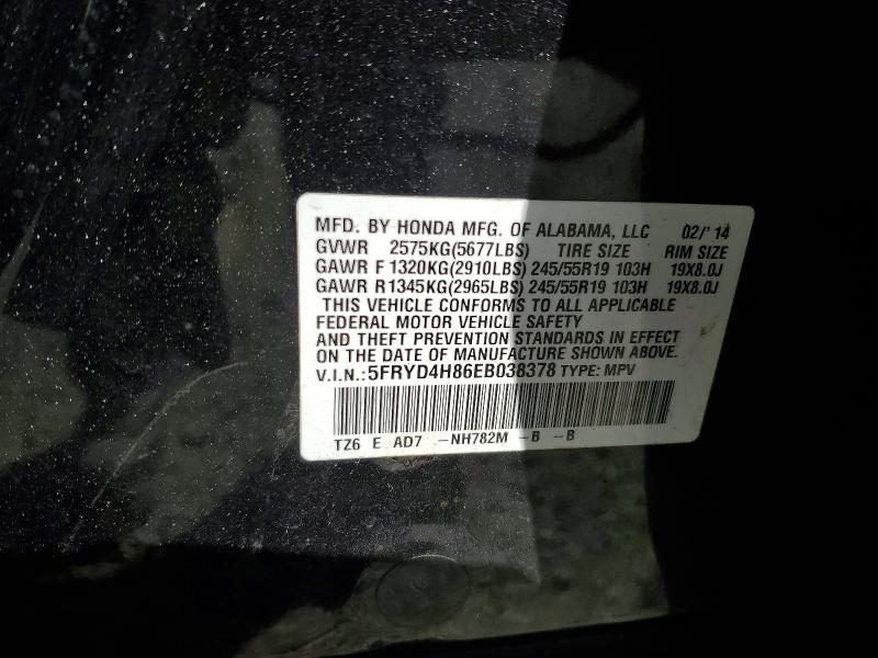 Aukcja sprzedaży 2014 Acura Mdx, vin: 5FRYD4H86EB038378, numer aukcji: 78550345