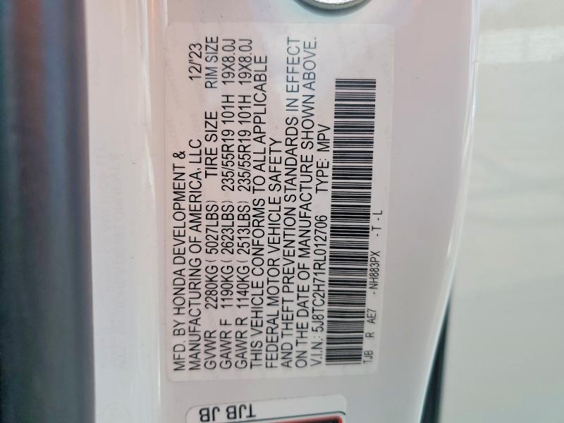 Продажа на аукционе авто 2024 Acura Rdx, vin: 5J8TC2H71RL012706, номер лота: 79314715