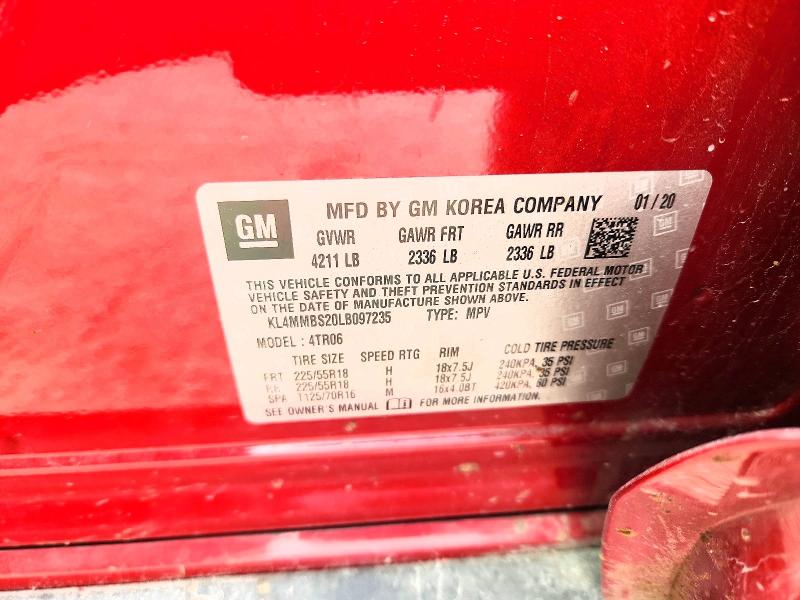 Продаж на аукціоні авто 2020 Buick Encore Gx, vin: KL4MMBS20LB097235, номер лоту: 78732445