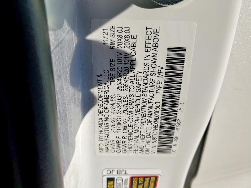 Продажа на аукционе авто 2022 Acura Rdx, vin: 5J8TC1H6XNL000503, номер лота: 76241245
