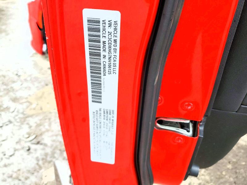Aukcja sprzedaży 2022 Dodge Charger, vin: 2C3CDXHG7NH106125, numer aukcji: 78061765