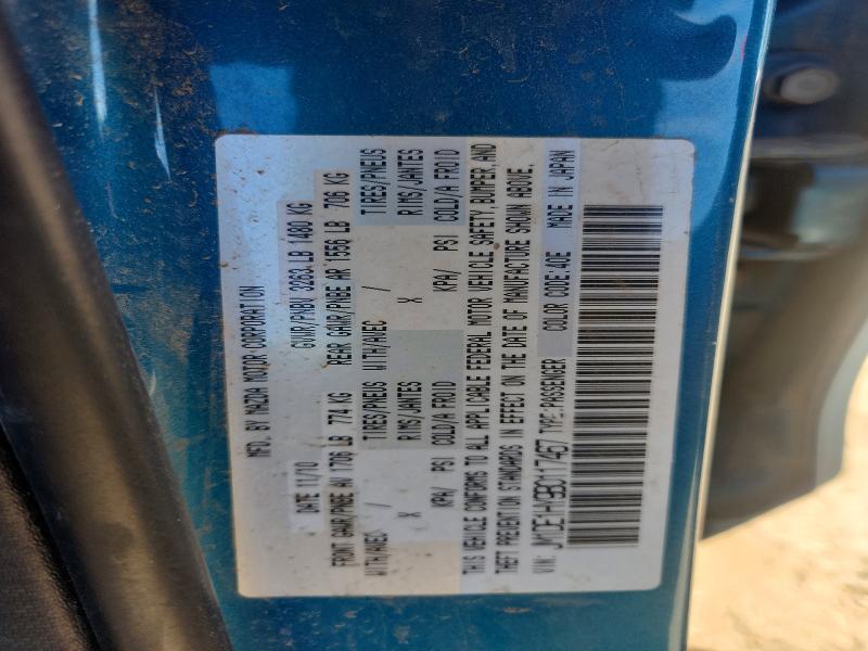 2011 Mazda Mazda2 მანქანა იყიდება აუქციონზე, vin: JM1DE1HY9B0117467, აუქციონის ნომერი: 78146155