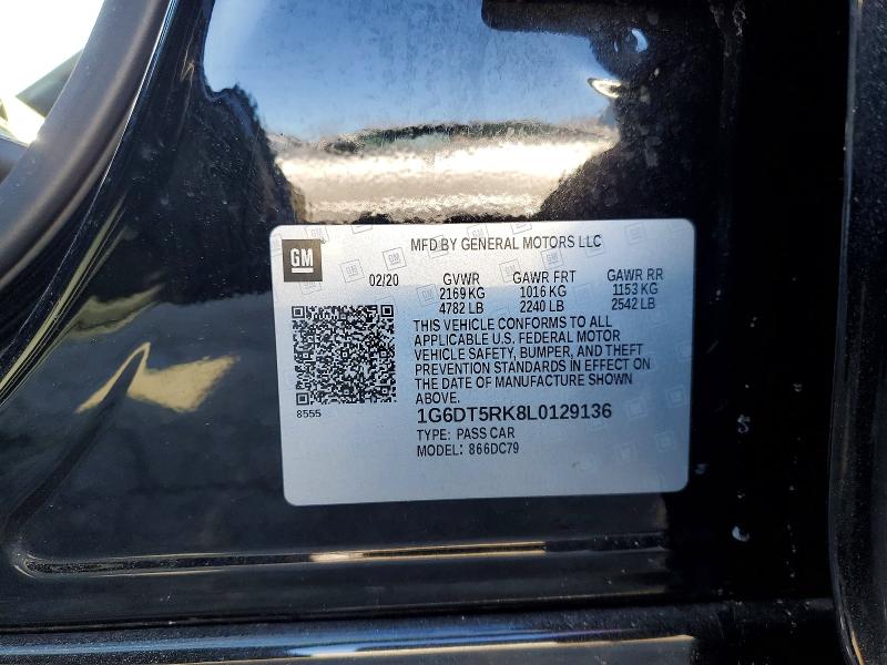 Aukcja sprzedaży 2020 Cadillac Ct5, vin: 1G6DT5RK8L0129136, numer aukcji: 76008805