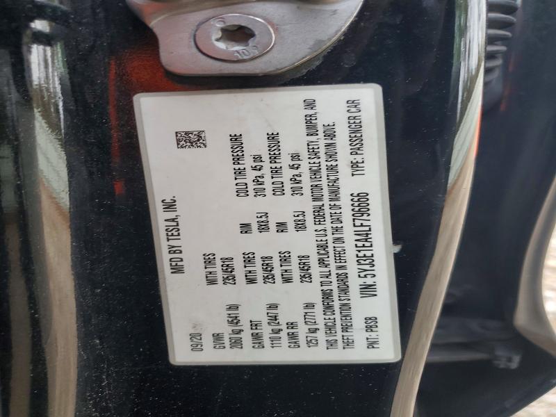 Продажа на аукционе авто 2020 Tesla Model 3, vin: 5YJ3E1EA4LF796666, номер лота: 79045085